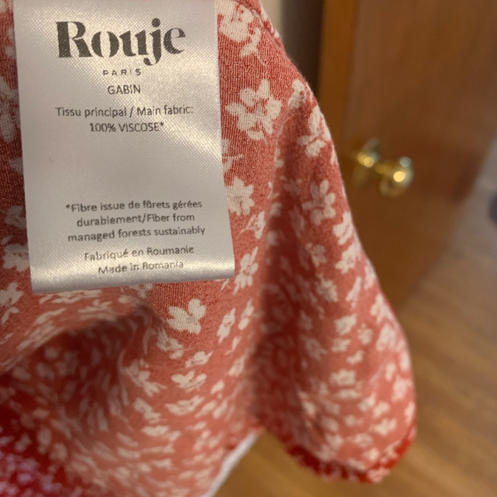 Rouje Paris Red and White Floral Dress